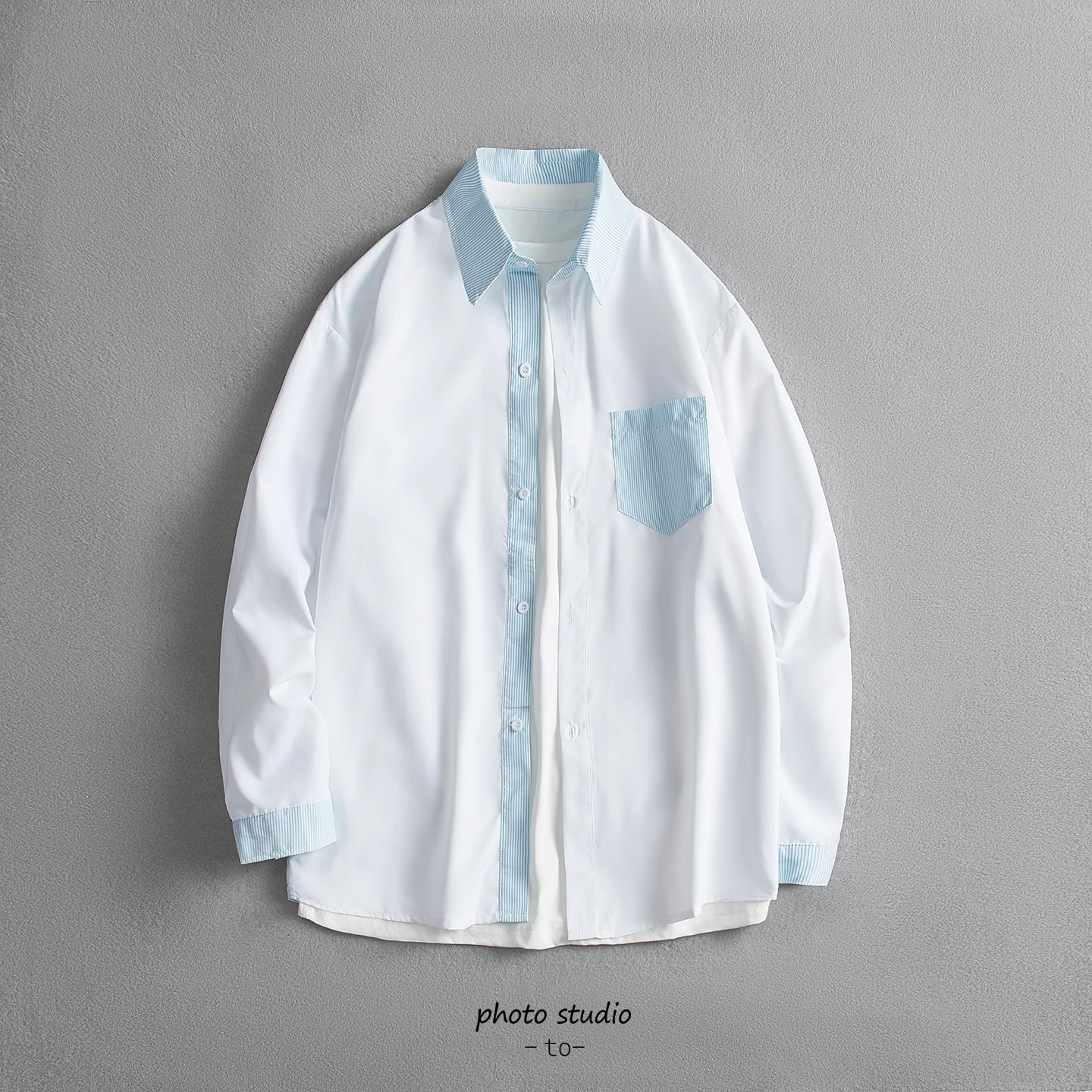 

LAPPSTER корейская модная лоскутная полосатая рубашка с длинным рукавом, новые винтажные блузки большого размера с цветными блоками, белая повседневная рубашка 5XL