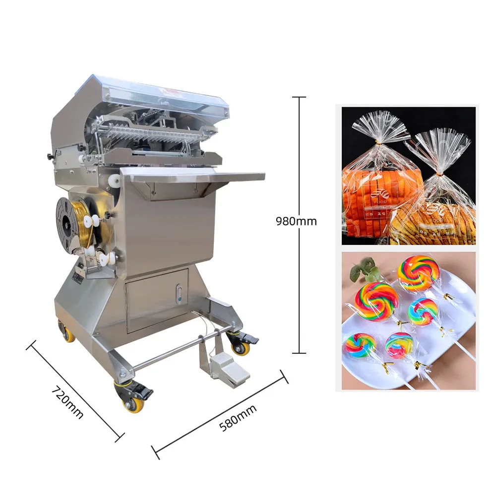 

Automatic Cable Twist Tie Tying Wiring Bag Sealer Air Sealing Packing Machine Bakery Bread Candy Cake Bag Food Shop Supermarket