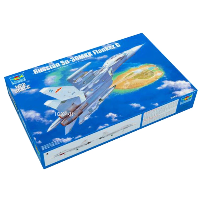 

Trumpeter 01659 1/72 Russian Sukhoi Su30 SU-30 Su-30MKK Flanker G Fighter Craft Plastic Assembly Model Toy Gift Building Kit