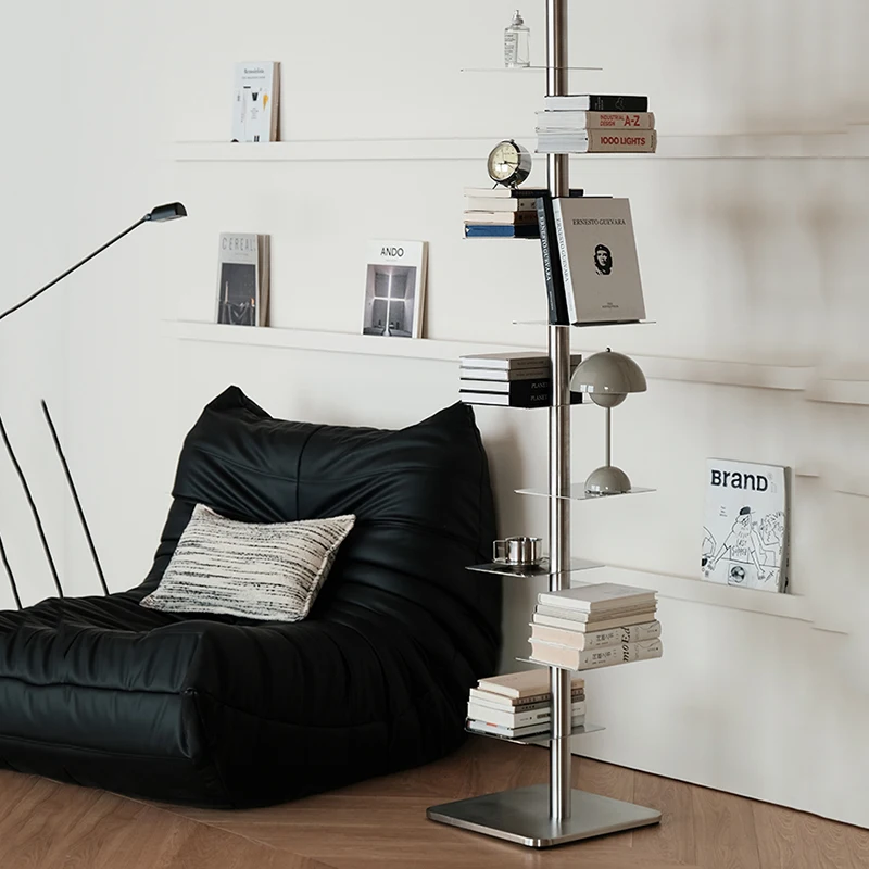 خزائن الكتب الدائمة البسيطة ركن المكتب الفن الجمالي خزائن الكتب على الأرض رفوف المجلات تصاميم أثاث فريد من نوعه Estante Livros #3