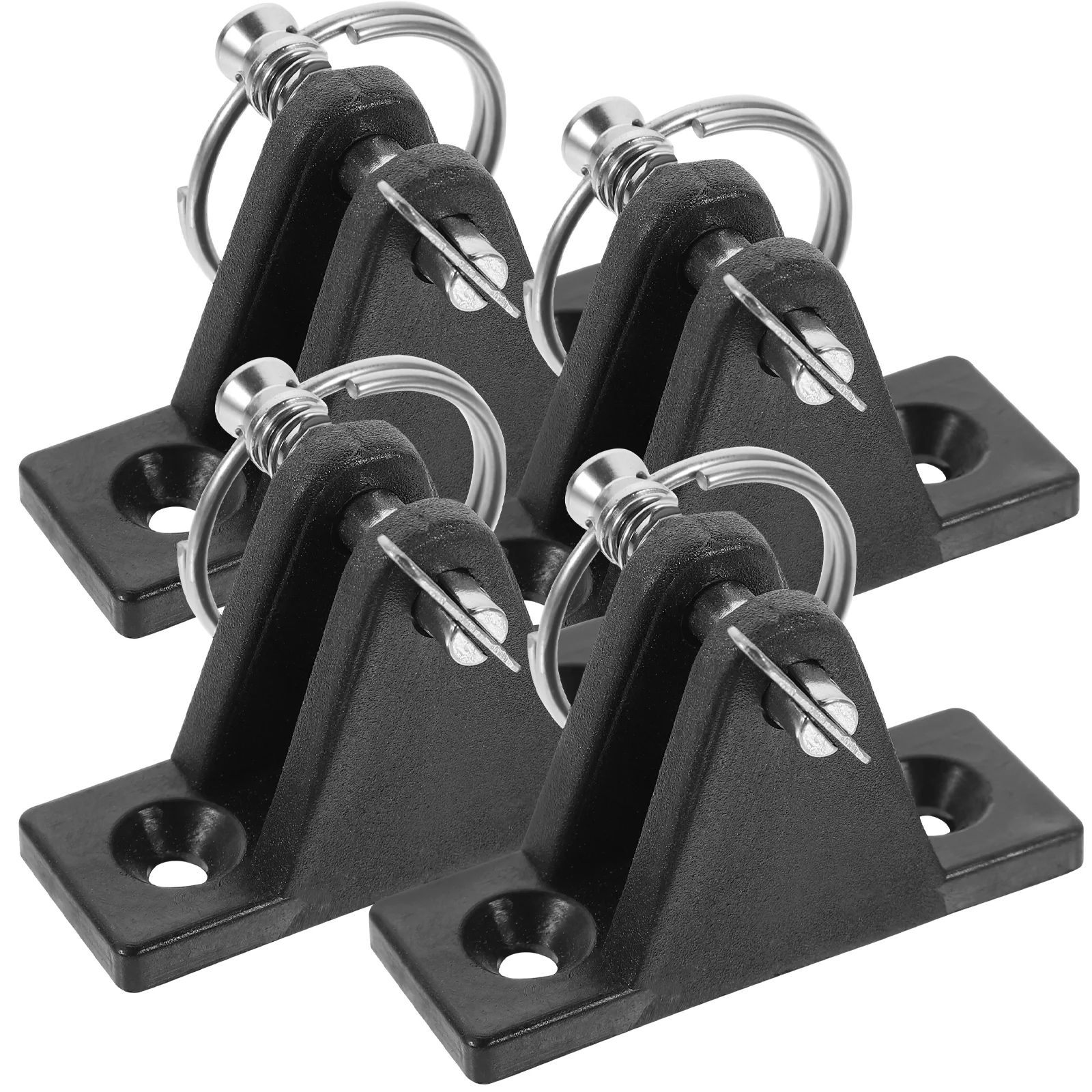 

4pcs Bimini Tops Deck Hinges Flat Mount Boating Hinge Accessories with Screws Bimini Top Hardwares Nylon Deck Hinge