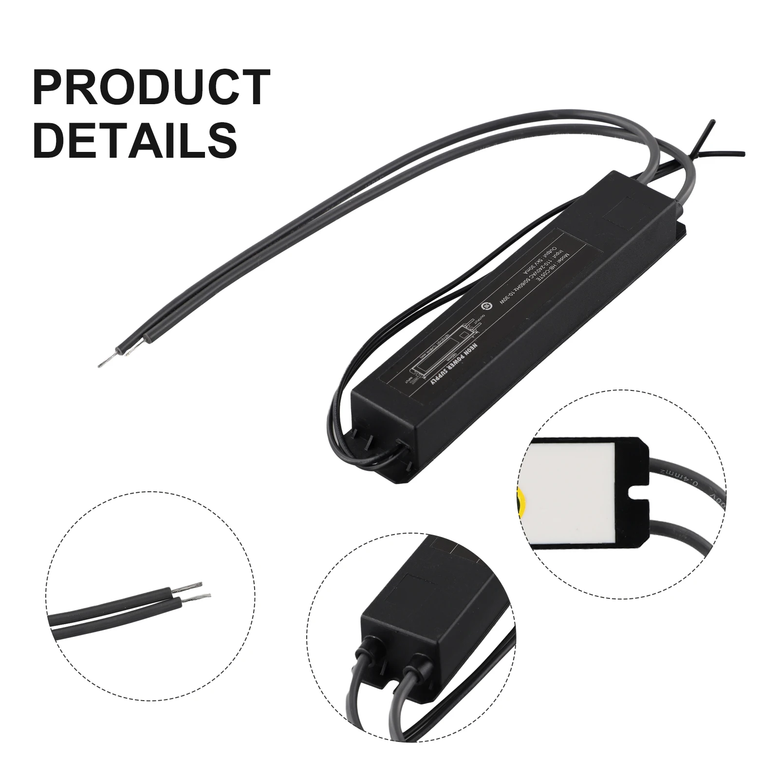 

Outdoor Use Continuous Operation 167 X 31 X 21mm 5KV Power Supply Electronic Transformer Electrolytic-Free Filter