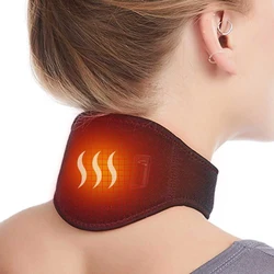 Almohadilla eléctrica de calefacción para el cuello, envoltura calentada para el alivio del dolor de las vértebras cervicales, terapia de fatiga, moxibustión, masajeador para el cuidado de la salud