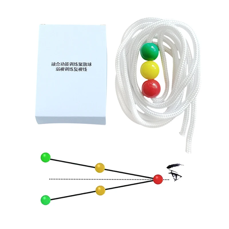 Hot NEW 1 Set Children Training Diameter String Vision Convergence Insufficiency Tool Eye Care Tools New