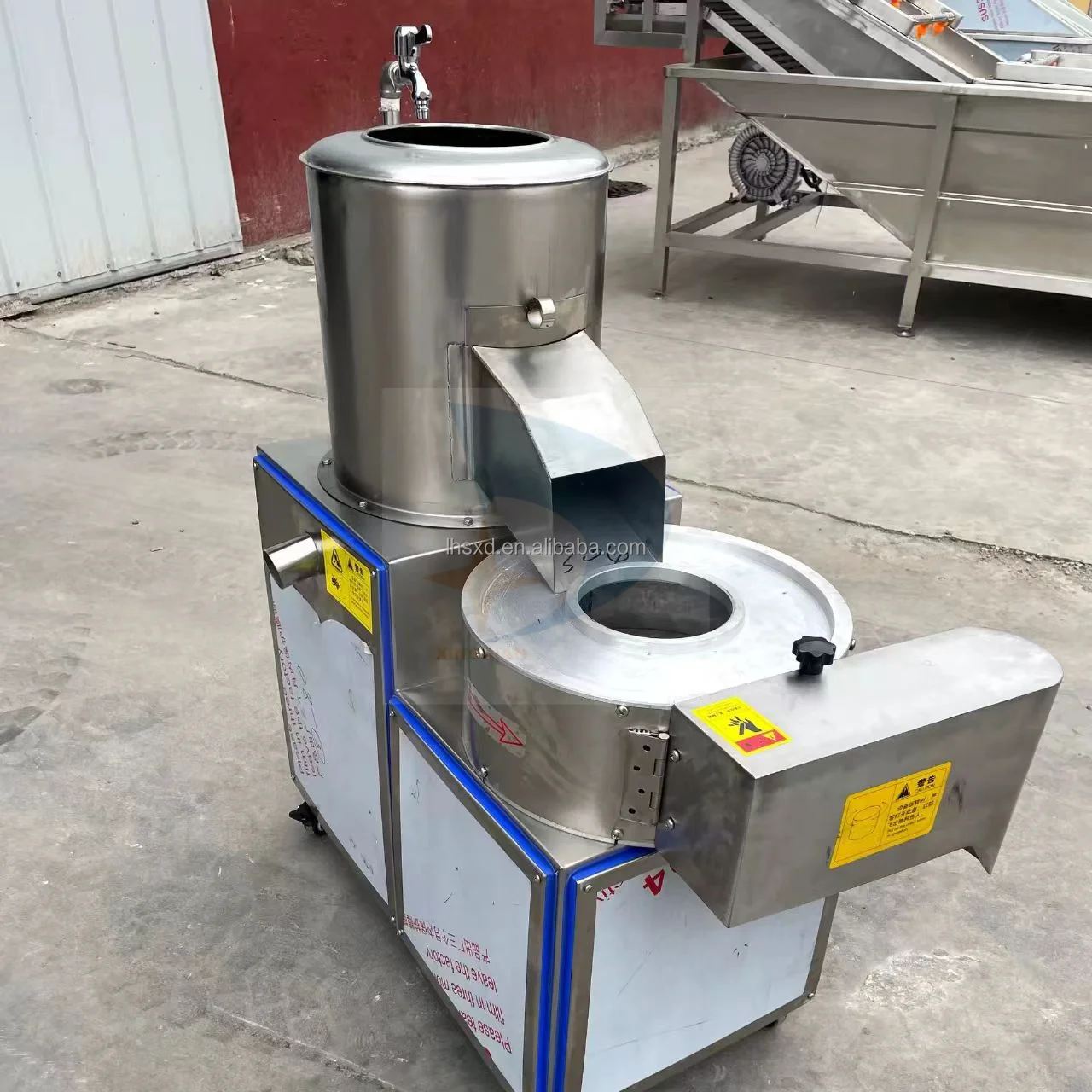

hot Commercial Potato Slicer Sweet Potato Slicing and Shredding Equipment Fully Automatic Cleaning Molting and Shredding Machine