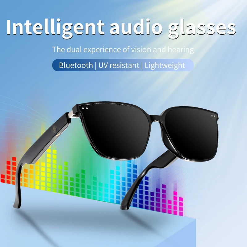 𝐒𝐦𝐚𝐫𝐭 𝐆𝐥𝐚𝐬𝐬𝐞𝐬 with Voice Assistant, Built-in Speaker and Microphone, UV Protection Bluetooth Sunglasses