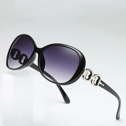 Gafas de sol para mujer, gafas de sol con textura de cristal de Jade antiultravioleta, gafas de sol negras degradadas para exteriores, gafas de Sol femeninas