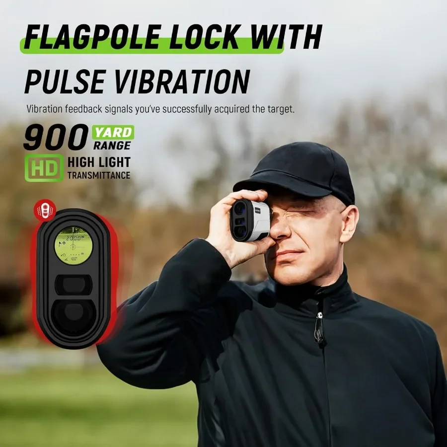 Pengukur Jarak Tahan Air dengan Pembesaran 6.5X, Kompensasi Kemiringan, dan Mode Kecepatan untuk Pengukuran Jarak yang Akurat dalam Berburu