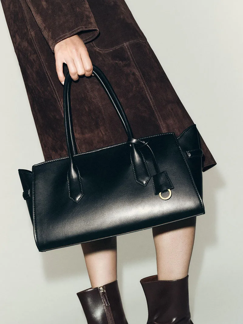 

Fashion New Large Capacity Work Shoulder Bag Solid Color Simple Lady Handbags PU Leather Tote Bag Women Female