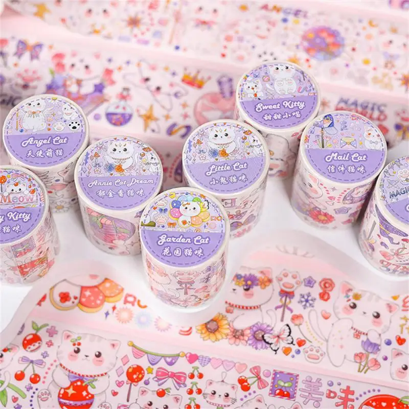 

5cm*3m Kawaii Cat Tape Decoration Sticker Scrapbooking Diary Adhesive Masking Tape Stationery School Supplies