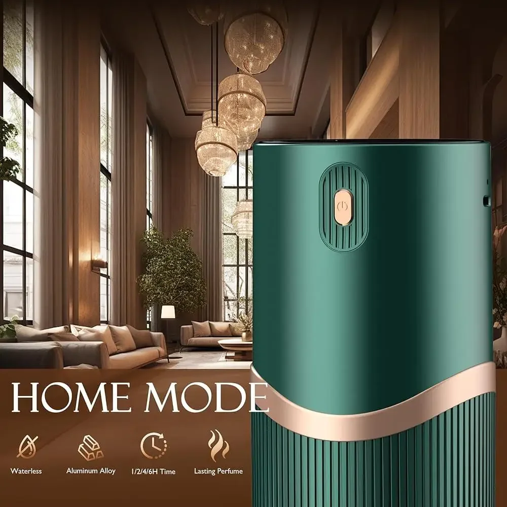 موزع روائح الزيوت العطرية بدون ماء، جهاز عطري محمول قابل لإعادة الشحن، سيارة منزلية، 4 مستويات رذاذ، شاشة LED، عملية هادئة #4