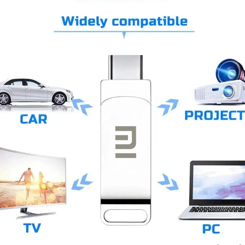 샤오미 16TB 플래시 드라이브, USB 3.2 고속 전송, 금속 펜드라이브 메모리 카드, 펜드라이브 플래시 디스크, 메모리 방수 스틱, 신제품