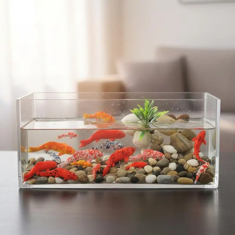 Gift Cartoon Mini Koi Fish Ornament Resin Crafts Cute Carp Figurines Simulation DIY Small Fish Statue Fairy Garden Decorations