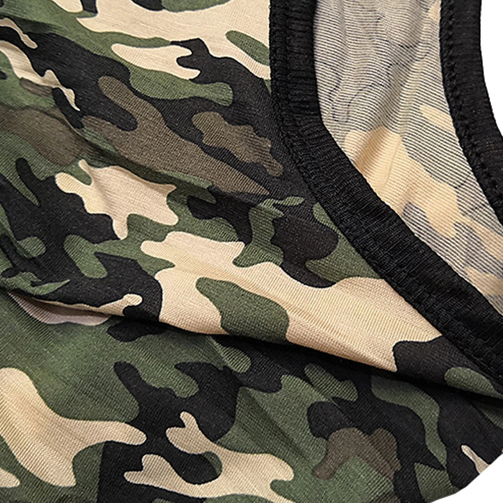 Men Tank Top Military Camo Camouflage Mens Bodybuilding Tank Tops Singlet Clothing Workout Undershirt Stringer Vest Tee