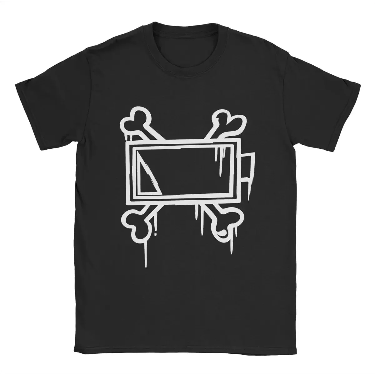 Uzi Doorman Bone Batttery T-Shirts Men Fashion Cotton Tee Shirt Round Collar Short Sleeve T Shirts Party Clothing