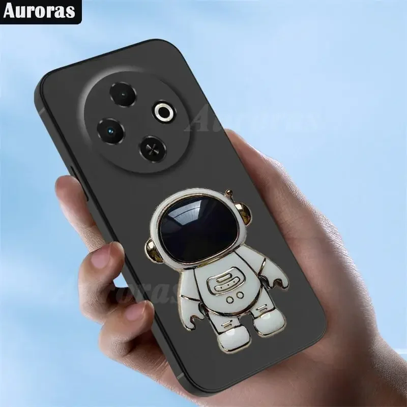 For Tecno Spark 30C 30 Case Astronaut Stand Bracket Silicone Shockproof TPU Cover For Tecno Spark 30 Pro c30 pro30 Back Casing