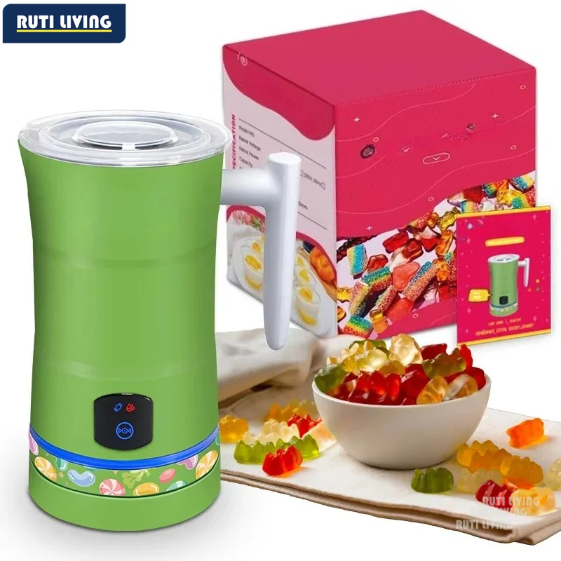 Household Gummy Bear Making Machine, Double Spin Edible Oil Injectable Gummy Blender, DIY Gummy Candy Maker for Home Use