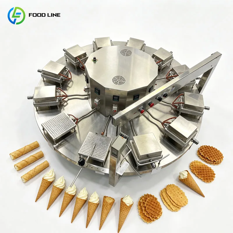 Wafer Making Machine Automatic Commercial Wafer Stick Roll Production Line Bakery Equipment Customized