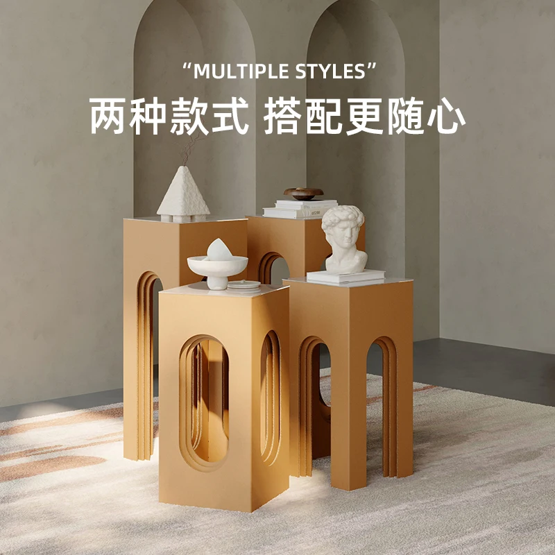 Laminated Roman Display Rack Sample Display Cabinet Beauty Salon Product Display Cabinet Shelf Supermarket Jewelry Set Table