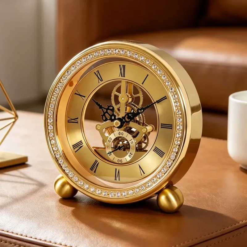 Desktop clock Modern minimalist home decoration Living room entrance Dining table decoration