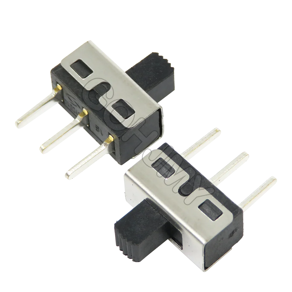 10PCS SS12D10 Toggle Switch 3Pin 1P2T Handle High 5mm 4.7mm Spacing SS12D10G5 Straight / Curved