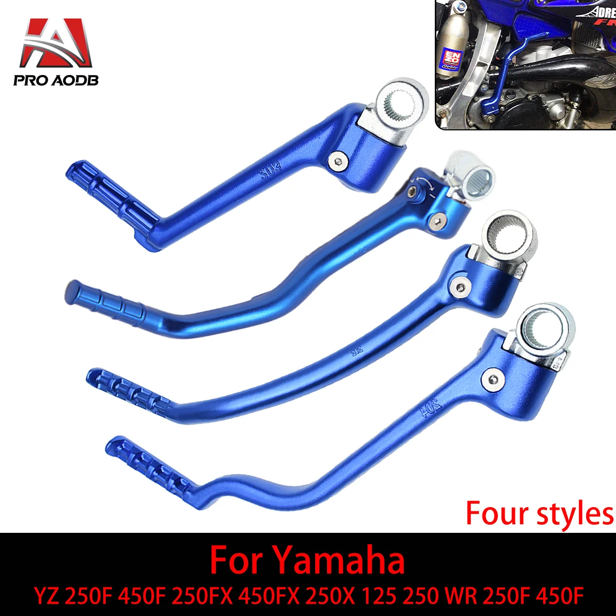 Motorcycle Dirt Bike Forged Kick Start Starter Lever Pedal For YAMAHA YZ 250F 450F 250FX 450FX 125 250 250X WR 250F 450F Model