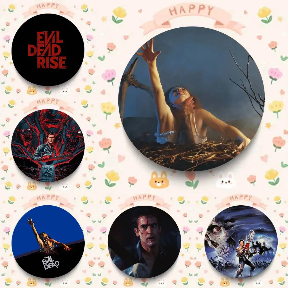 Movie Evil Dead Anime Game Button Pin Cartoon Brooch Bag Clothes Decor Badge Accessories Friends Gifts