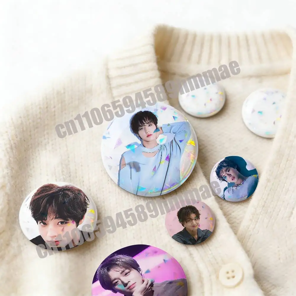 

For Ornament Souvenir 32mm Brooch Button Singer Actor P-Park Ji hoon Emblem Round Pins Insignia Badge Case