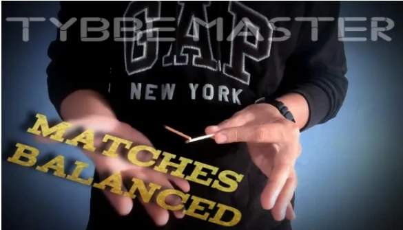 Matches balanced by Tybbe master - Magic tricks (Instant Download)