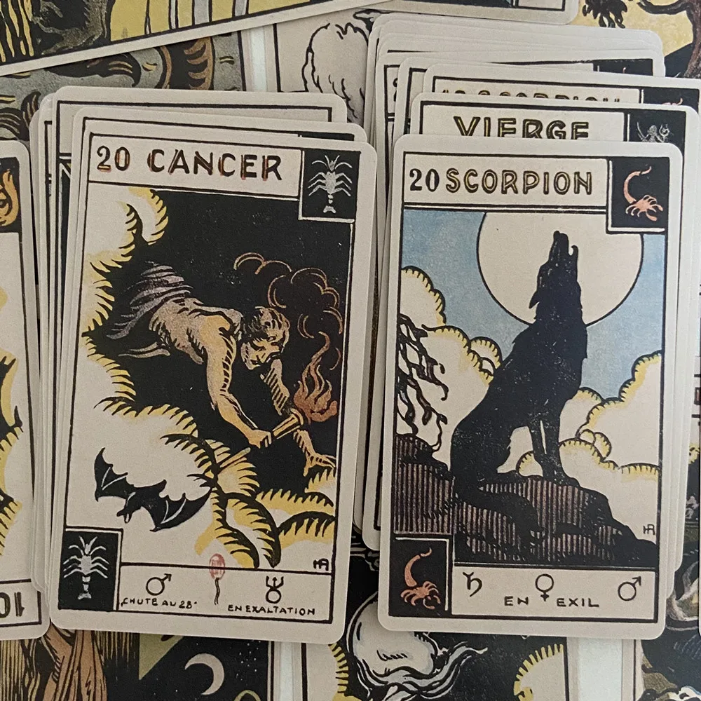 vintage zodiac oracle cards 48pcs Board games