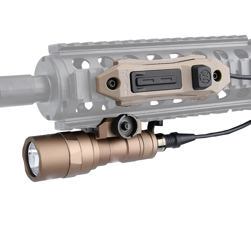 Airsoft Wadsn M600 M300 Mini Scout Light AR15 Rifle caza arma linterna Control remoto interruptor de presión juego Mlok Keymod