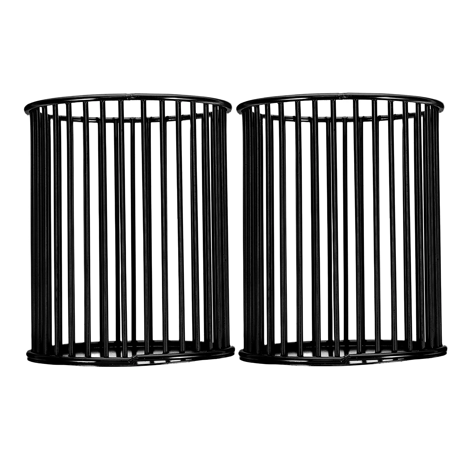 

2 Pcs Iron Pen Holder Desk Cup for Makeup Brushes Eyebrow Pencil Storage Rack Small Brush Container Pen Pencil ganizer Desktop