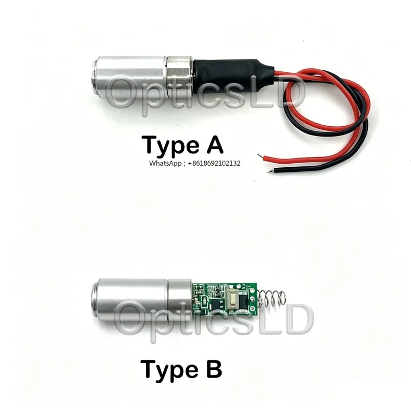 Green Light 532nm 50mW Module Point Optical Head 5V with Switch Driver Board, Positioning Measurement Experiment