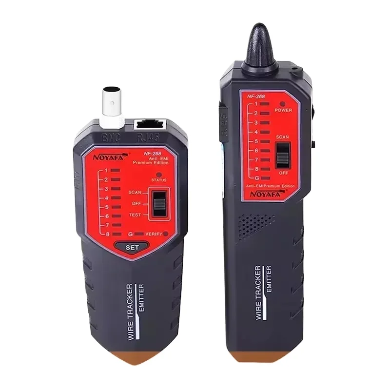 

NOYAFA NF-268 Cable Tester Cable Tracker Wiremap Continuity Test Wire Tracer STP/UTP Cable Locate Fault Distance Tester