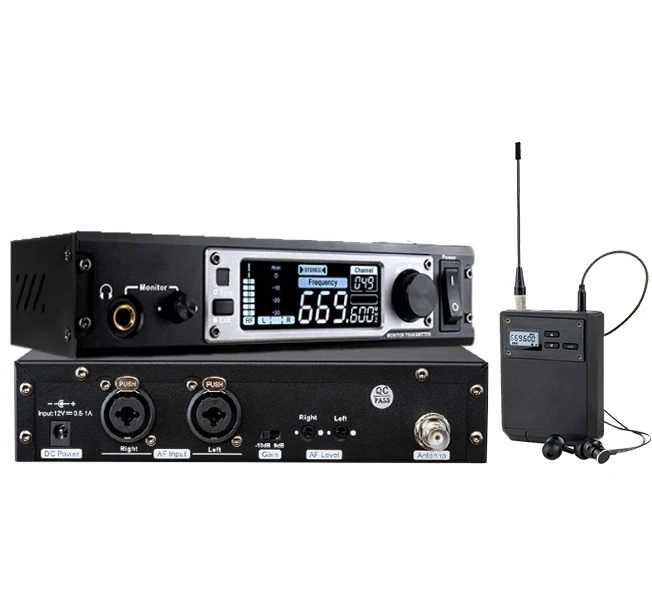 

New Design Stereo Ear Monitor System Professional For Stage Performance Wireless In Ear Monitor System Metal Single Channel 1pcs