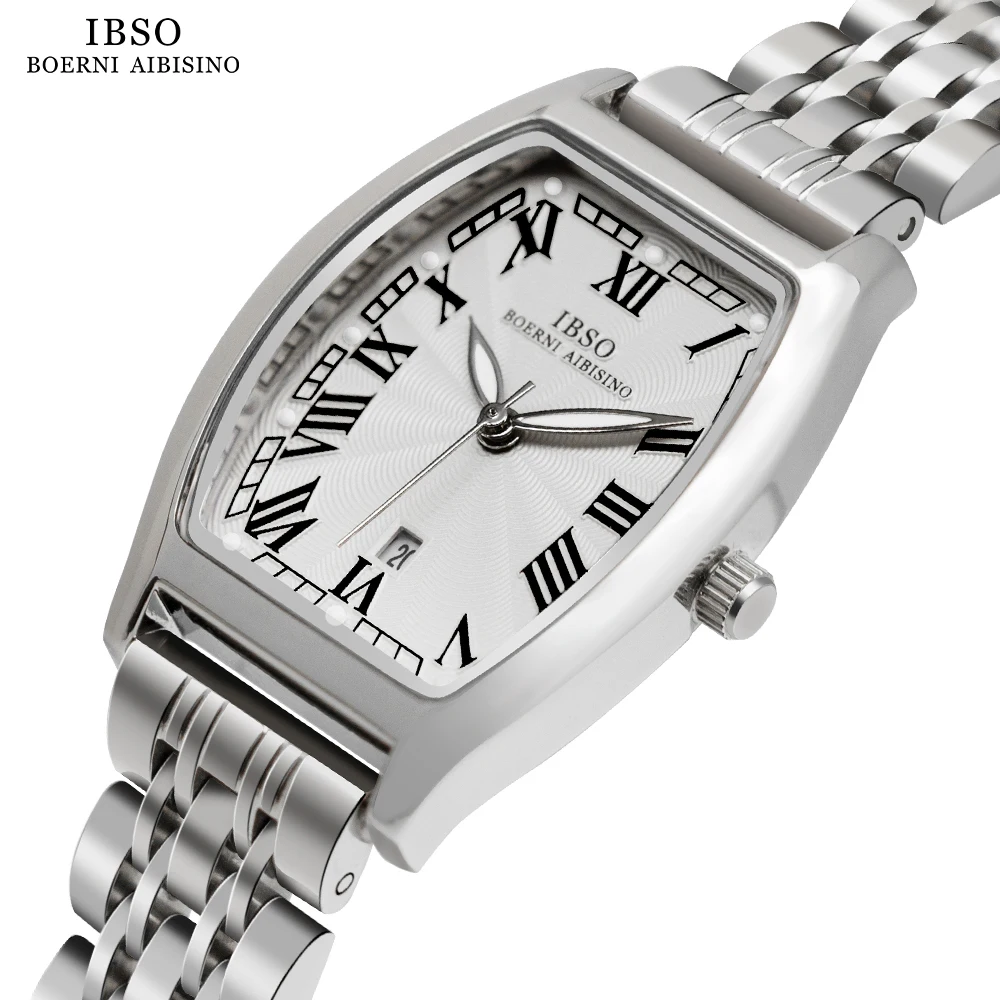 

IBSO New Style Women Luxury Quartz Watches Japanese Movement 3ATM Waterproof Stainless Strap Watch Ladies Luminous Dial 9388