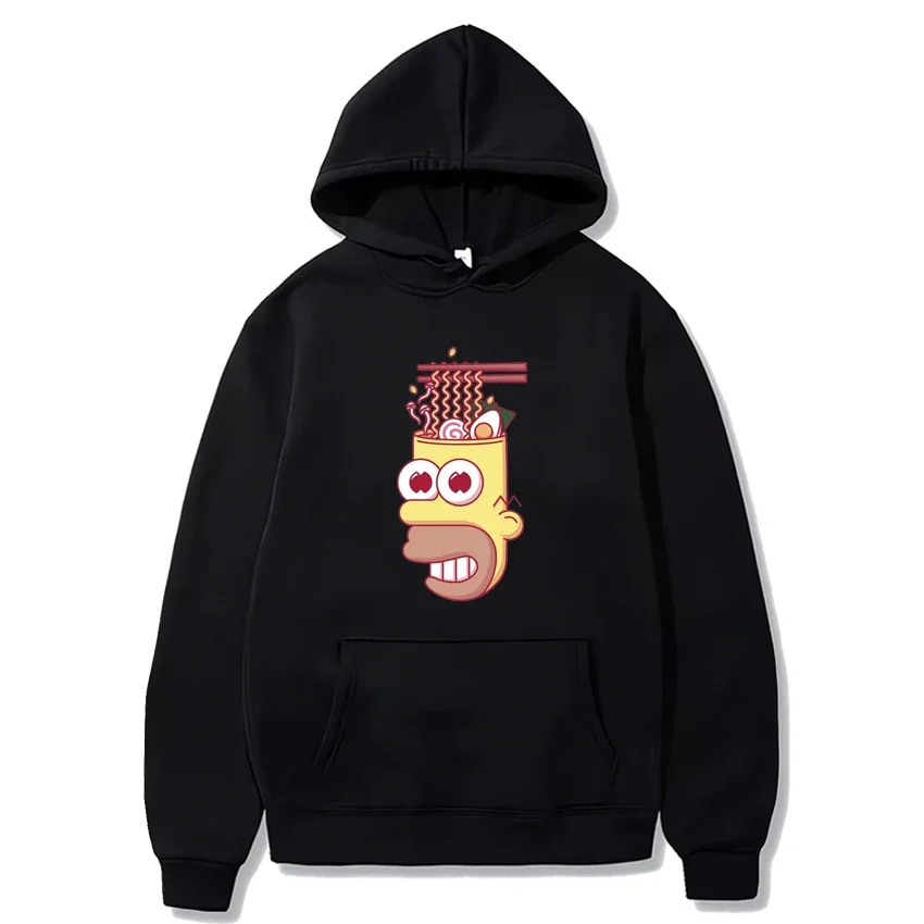 

Funny Ramen Graphic Cute Hoodie Men Women Casual Fashion Oversized Sweatshirts Unisex Long sleeve Fleece vintage print pullovers