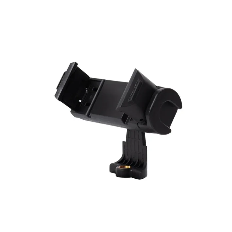 Universal Phone Holder Foldable Adjustable Rotatable Phone Clip Tripod Mount w/ 1/4 in Screw Hole Cold Shoe Mount for Tripod Mic