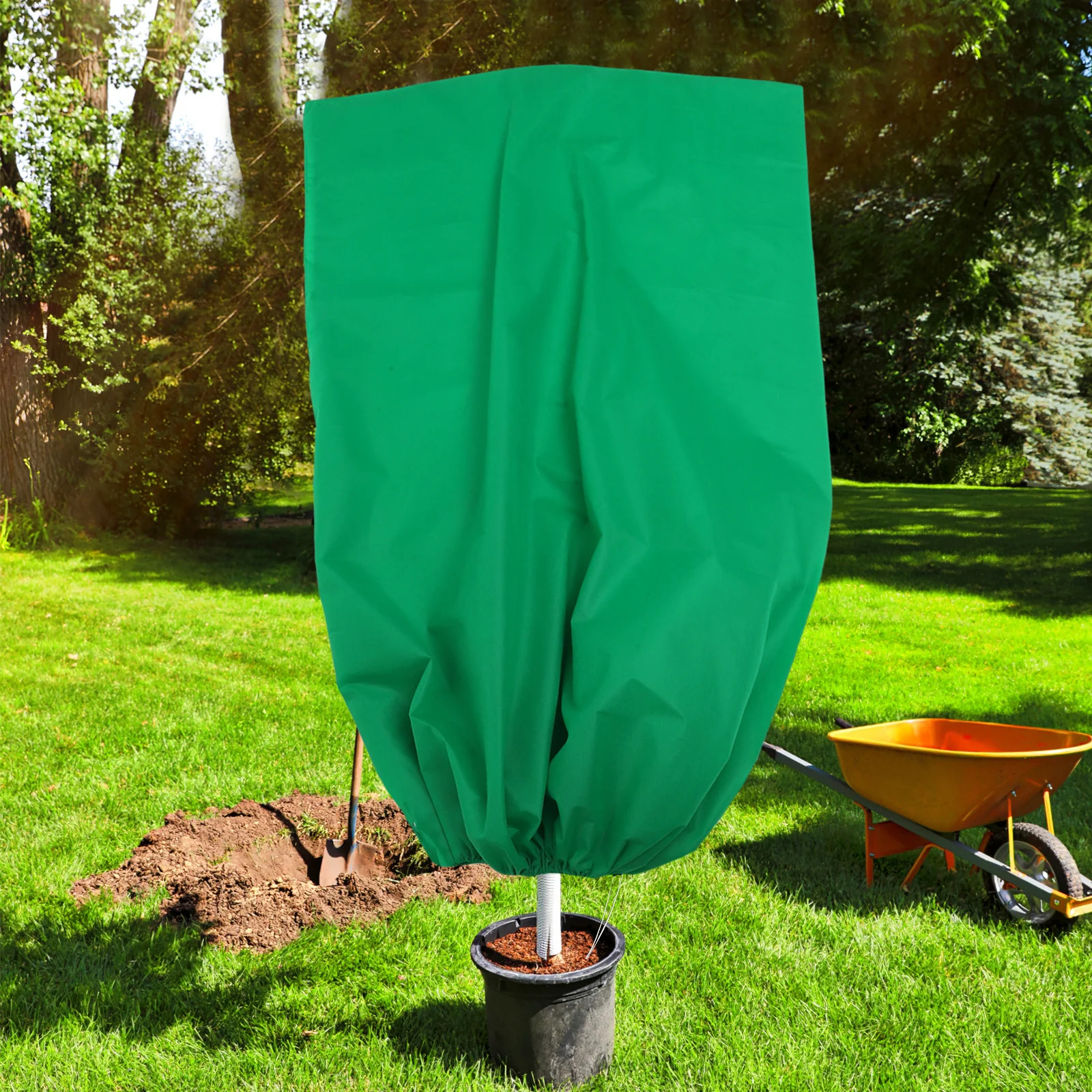 

2 шт., защитный чехол для растений, 1,5 м, защита от мороза для деревьев, защита от замерзания, на открытом воздухе, для растений, кустарников