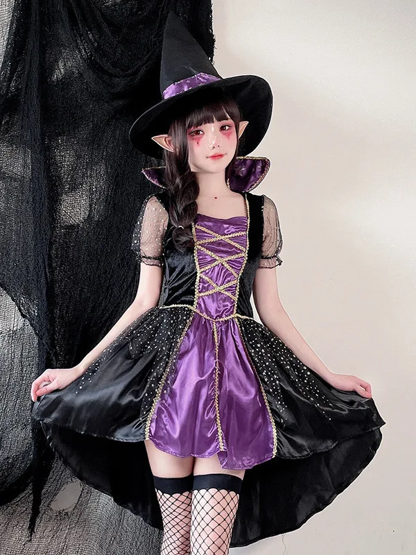 Costume da strega per adulti loween Dr Carnival Gioco di ruolo Cos Abiti da spettacolo Festival tradizionale cinese da donna