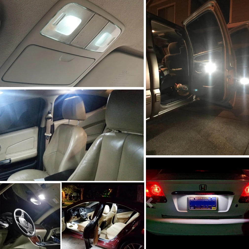 2つの電球w5w10,Canbus,6000k,30smd,ダイオード,ランプ用,ウェッジライセンス,dc12v,PCB