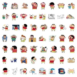 120pcs Crayon Shin-chan Graffiti Sticker Luggage Computer Cartoon Notebook Waterproof Decorative Stickers