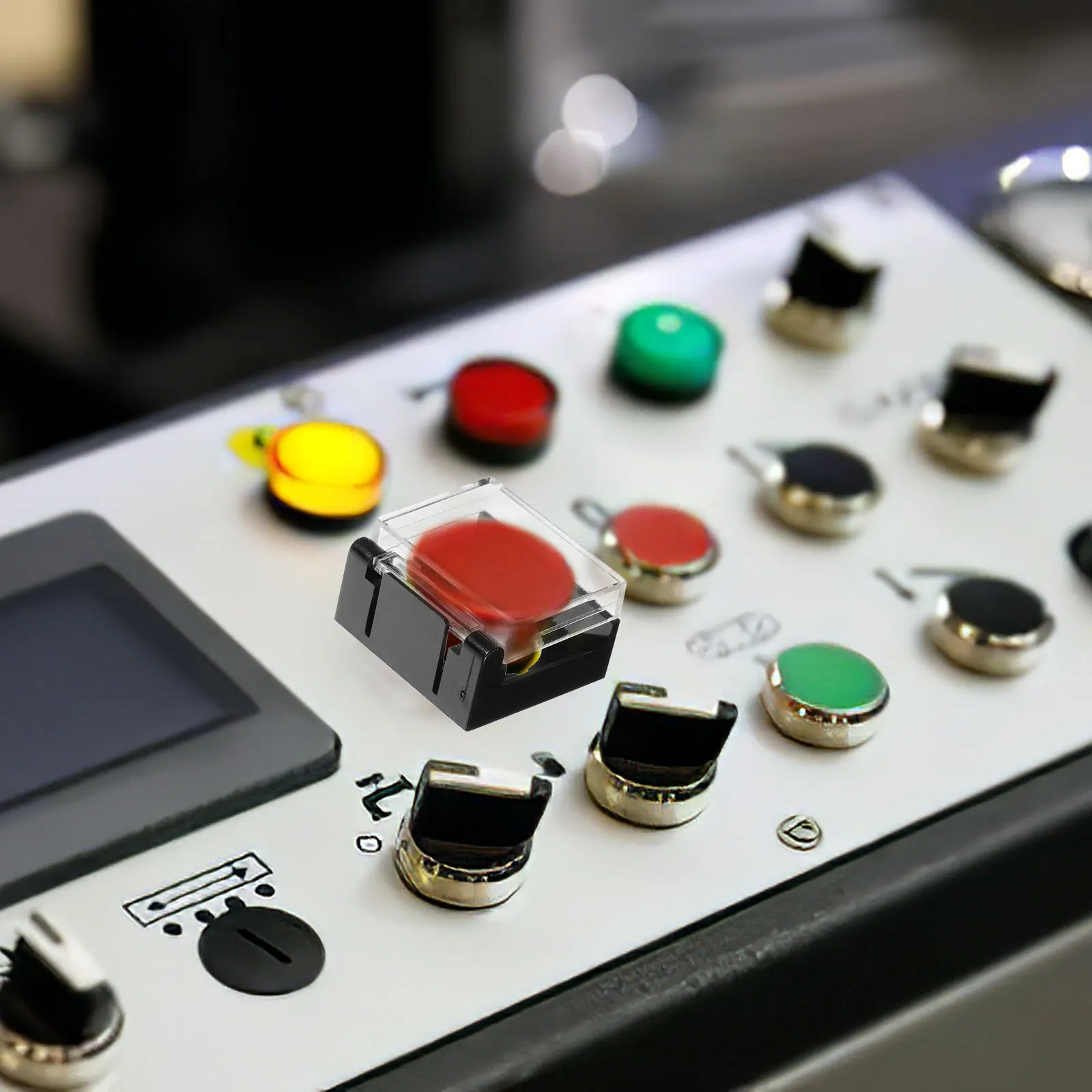 

10Pcs Emergency Stop Button Cover Protective Guard Plastic Safety Cap for Push Button Covers Push Light Cover,