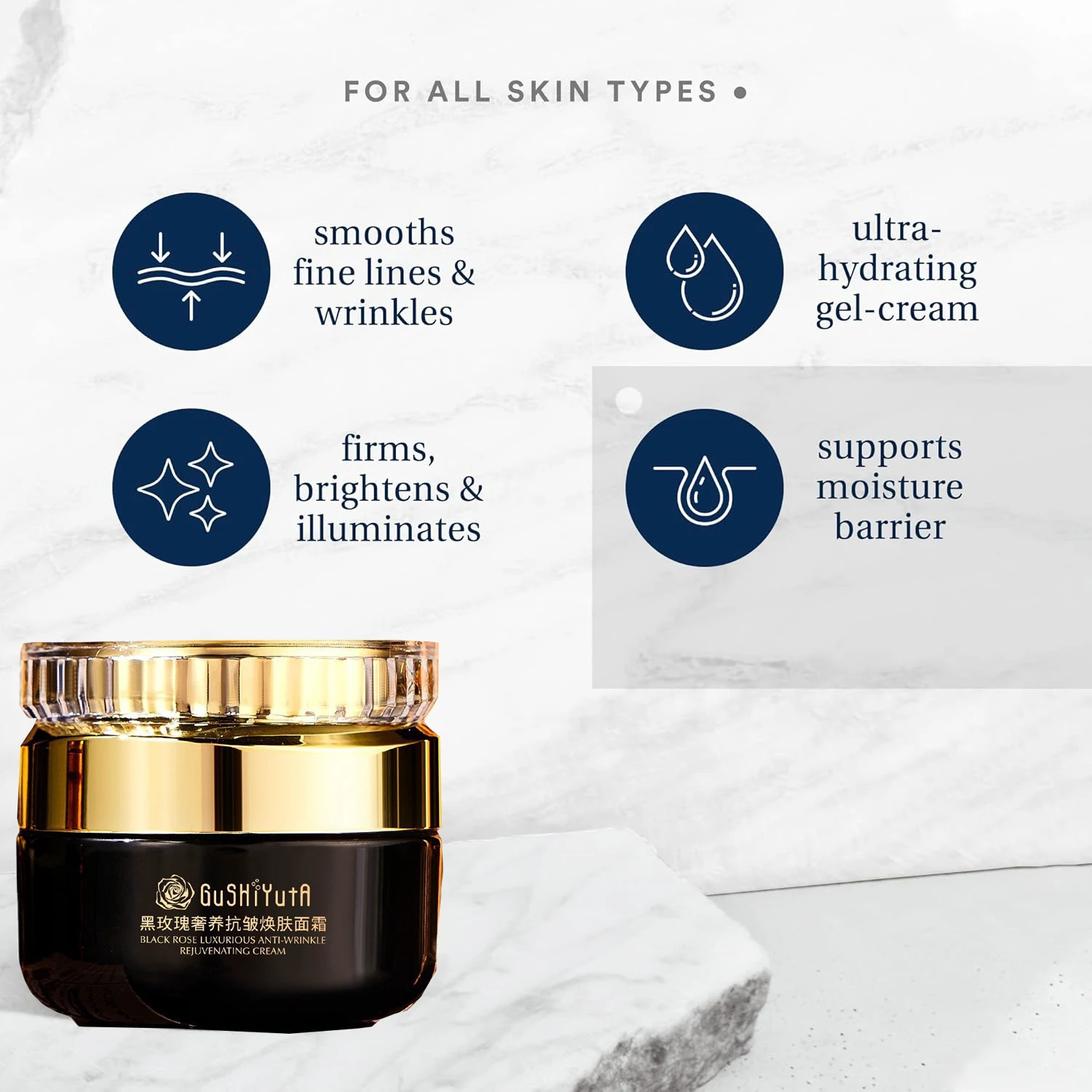 كريم شد الوجه الفوري من بلاك روز وكريم شد البشرة المستدام لشد الوجه يقلل من الخطوط الدقيقة كريم العناية المرطبة اللطيفة #4