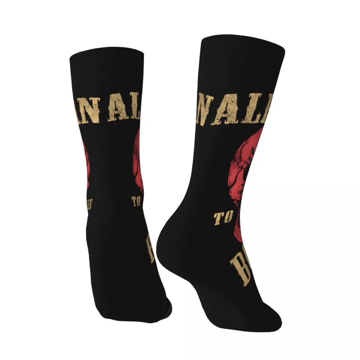 The Bones Men's Socks Retro Harajuku Albanian Eagle Street Style Novelty Casual Crew Sock