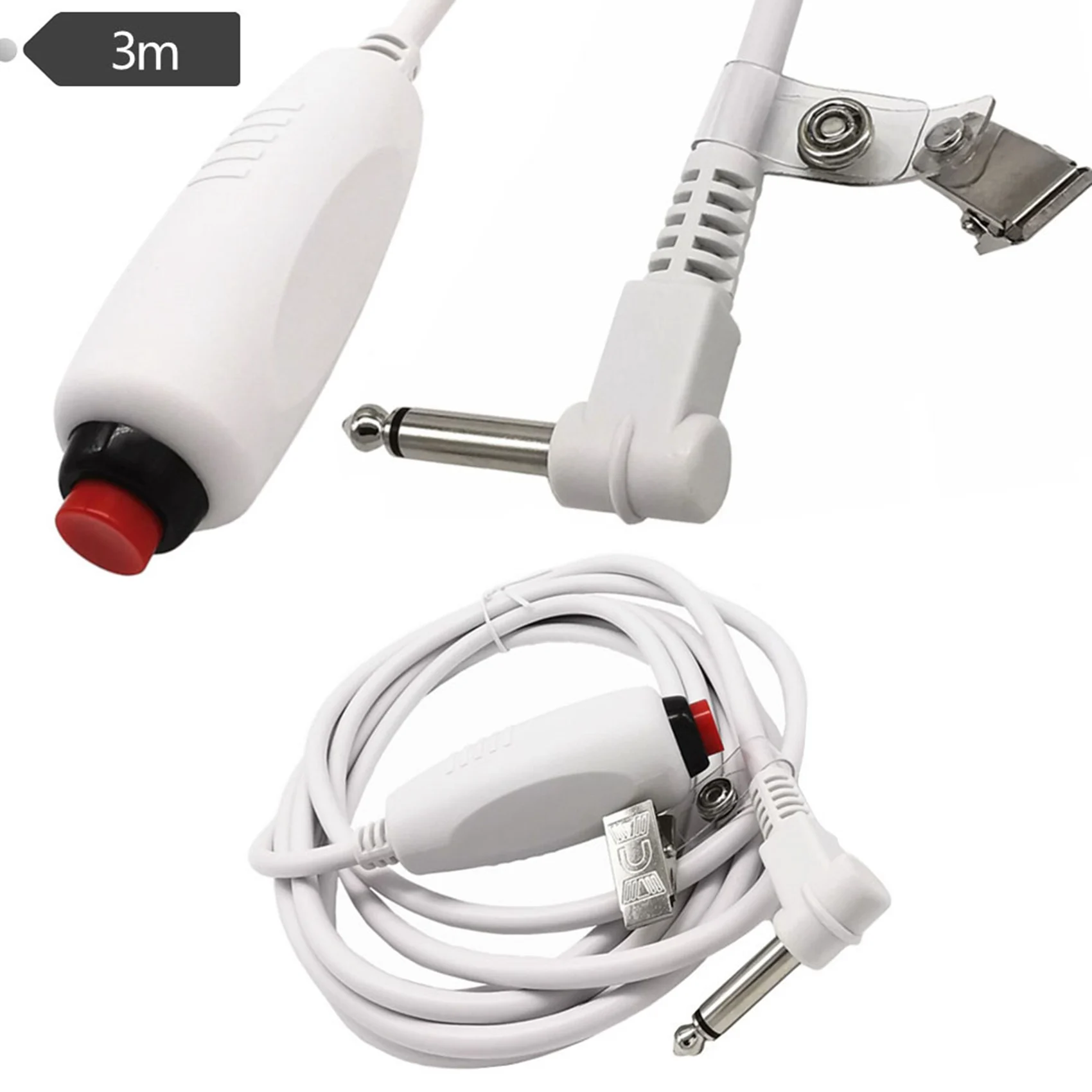 Stylish-6X Nurse Call Cable 6.35Mm Line Nurse Call Device Emergency Call Cable With Push Button Switch