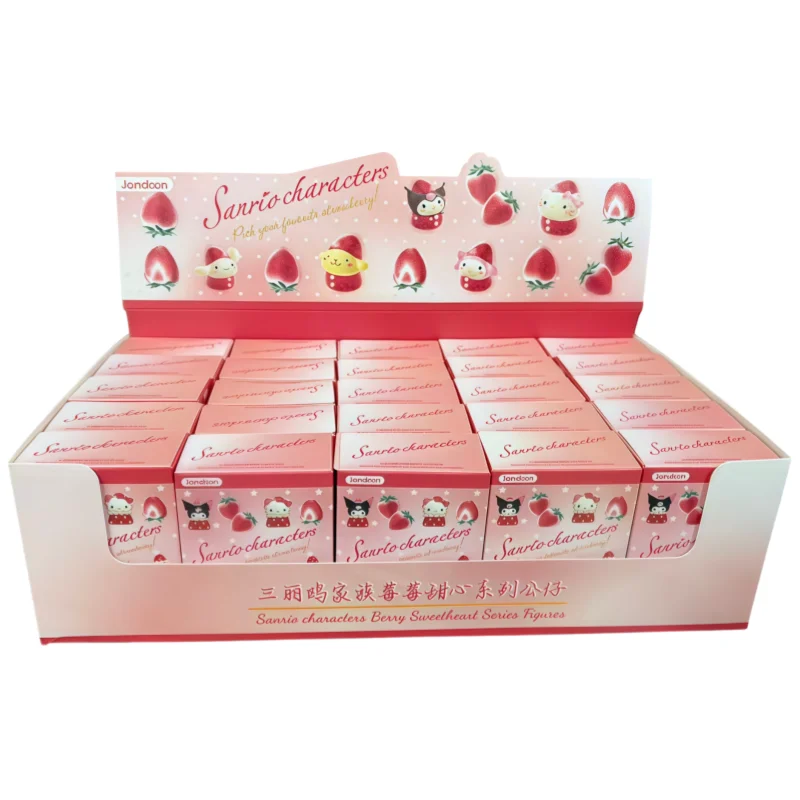 Jandoon Sanrio Characters Berry Sweetheart Series Blind Box Strawberry Figure Hello Kitty Kuromi My Melody Cinnamoroll Gift