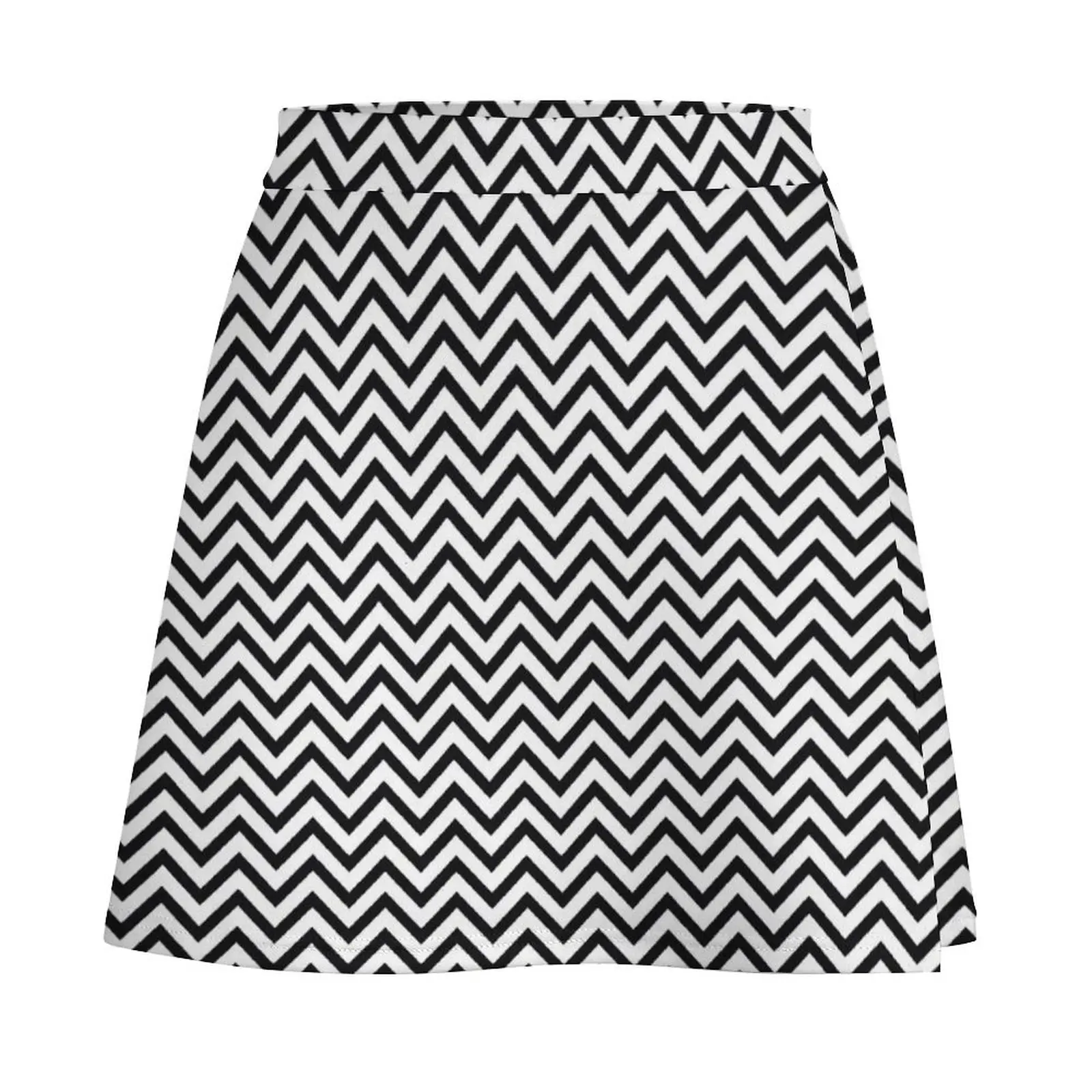 Zig Zag Mini Skirt japanese fashion luxury women's skirt Mini Skirt