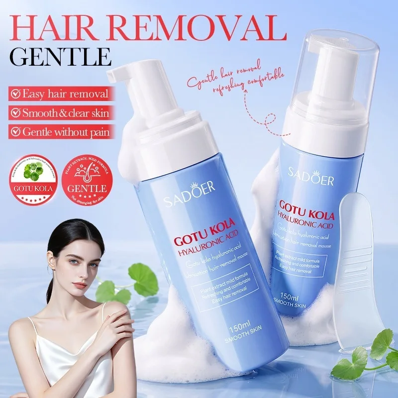 Centella Centella Hyaluronic Acid Lubricated Hair Removal Mousse Whole Body Hair Removal Foam Skin Care Products