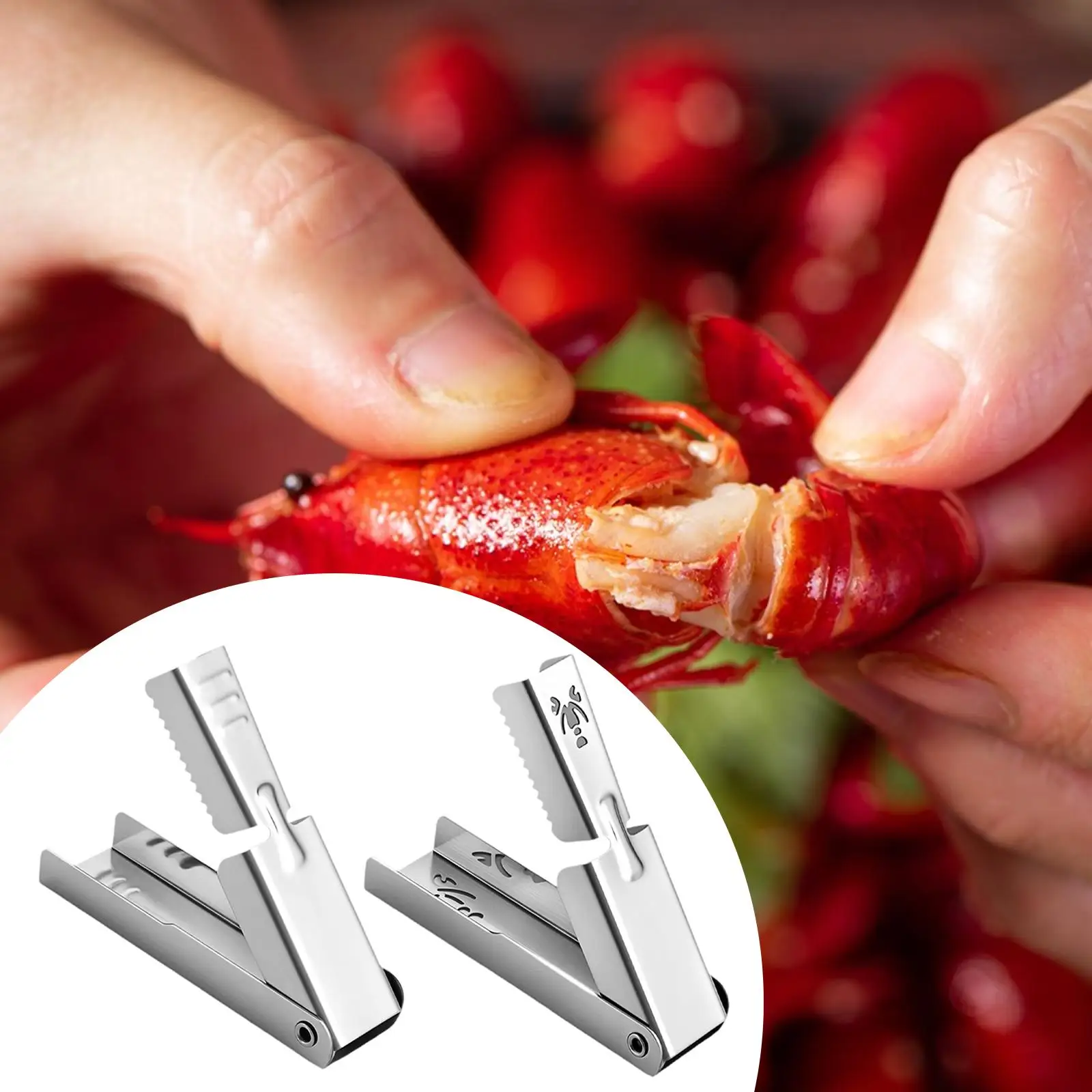 Crawfish Peeler Ergonomic Non Slip Texture Shrimp Sheller Easy Press for Backyard Cookout